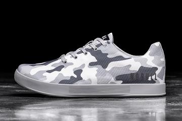 Dark / Grey Nobull Arctic Camo Canvas Women's Trainers | CA T1917C